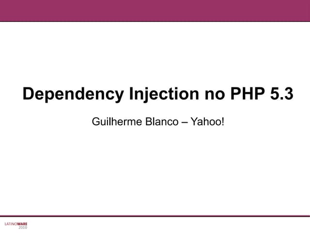 Dependency injection