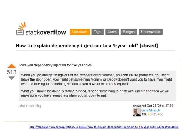 Dependency injection - the right way
