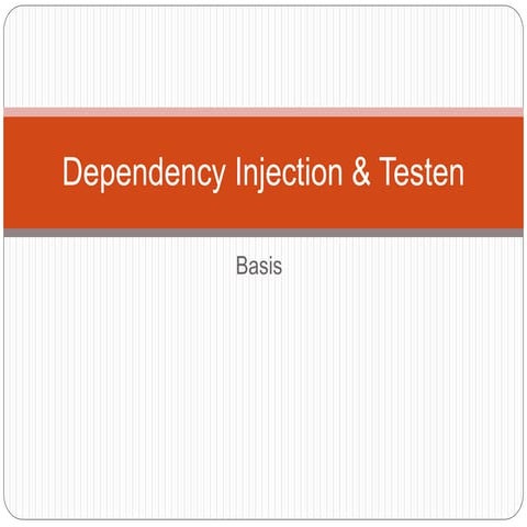 Dependency injection en testen