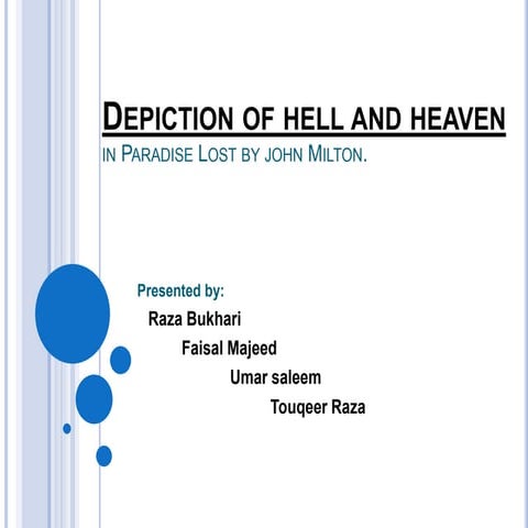 Depiction of hell and heaven