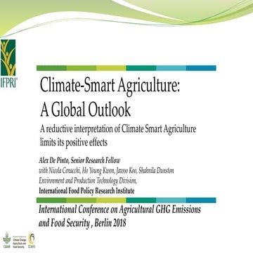 A reductive interpretation of Climate-Smart Agriculture limits its positive e...
