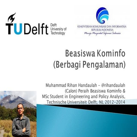 Depkominfo scholarship rihan handaulah | PDF