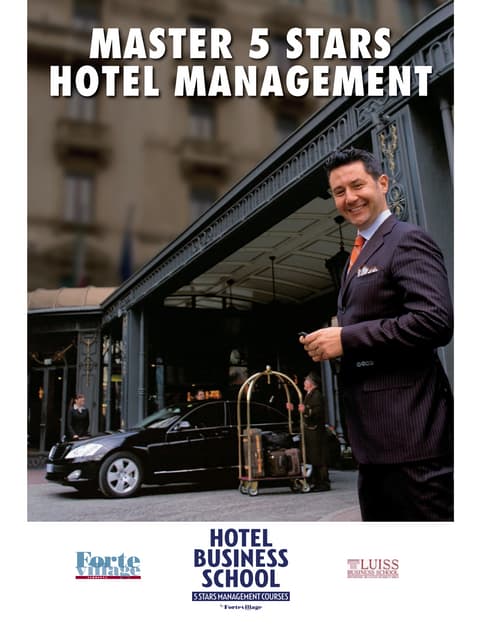 Depliant Hotel Business School