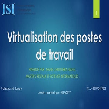 Deploiement de la virtualisation des postes de travail sous vmware