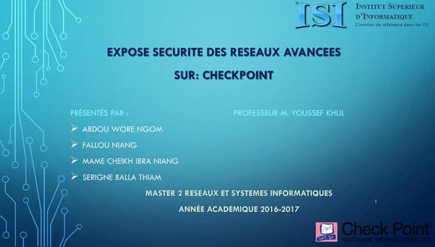 Deploiement du pare feu checkpoint gaia r77