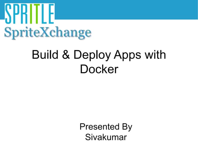 Build and Run application with Docker