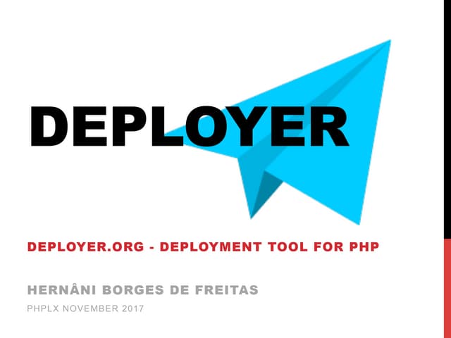 Deployer - Deployment tool for PHP