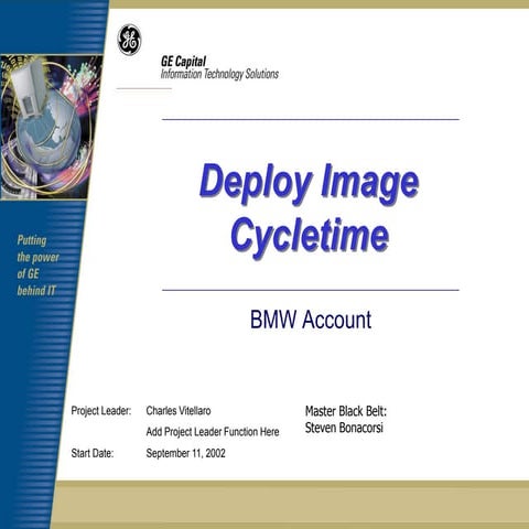 Deploy Image Cycle Time Six Sigma Case Study
