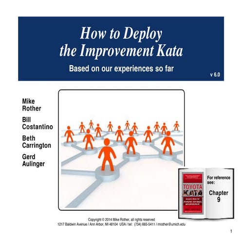 How to Deploy the Improvement Kata v7.0