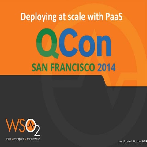 Deploying at scale with PaaS