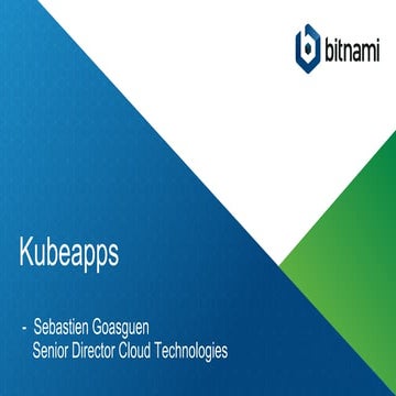 Deploying containerized applications with Kubeapps