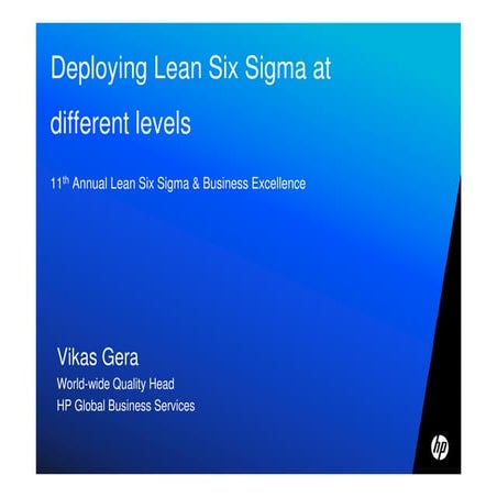 Deploying lean six sigma at different_levels