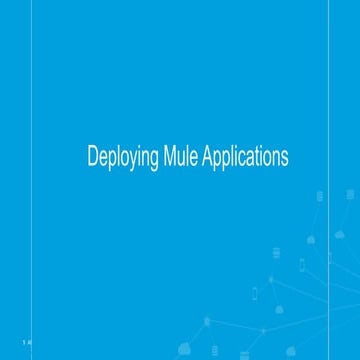 Deploying mule applications