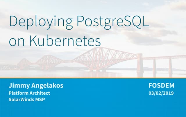 Deploying PostgreSQL on Kubernetes