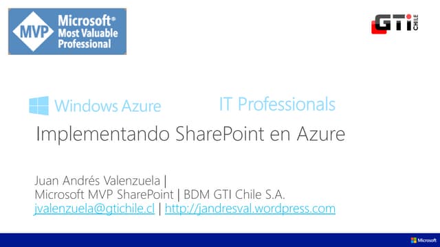 Deploying SharePoint @ Cloud