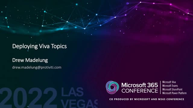 Deploying Viva Topics