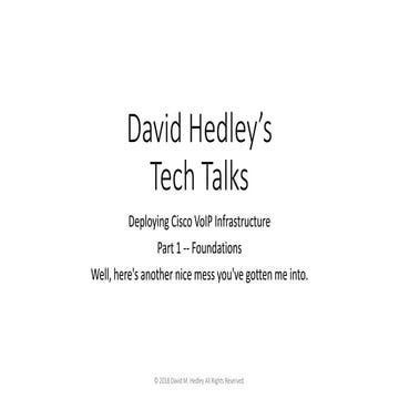 Deploying VoIP Part 1