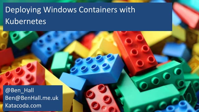 Deploying windows containers with kubernetes