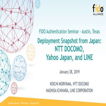 Deployment Snapshot from Japan: NTT DOCOMO, Yahoo! Japan