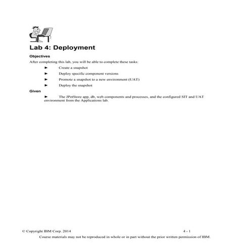 Deployment module lab