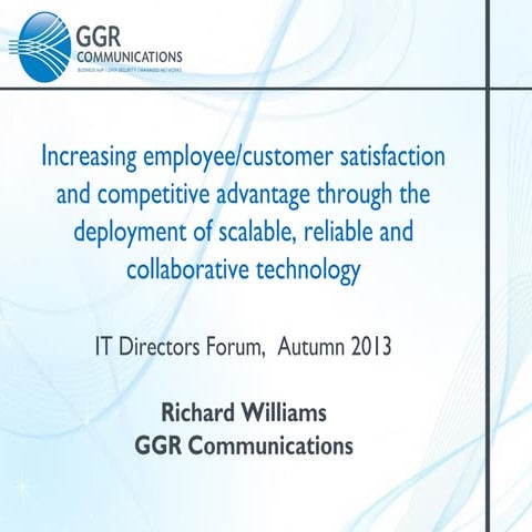 Deployment of scalable reliable and collaborative technology