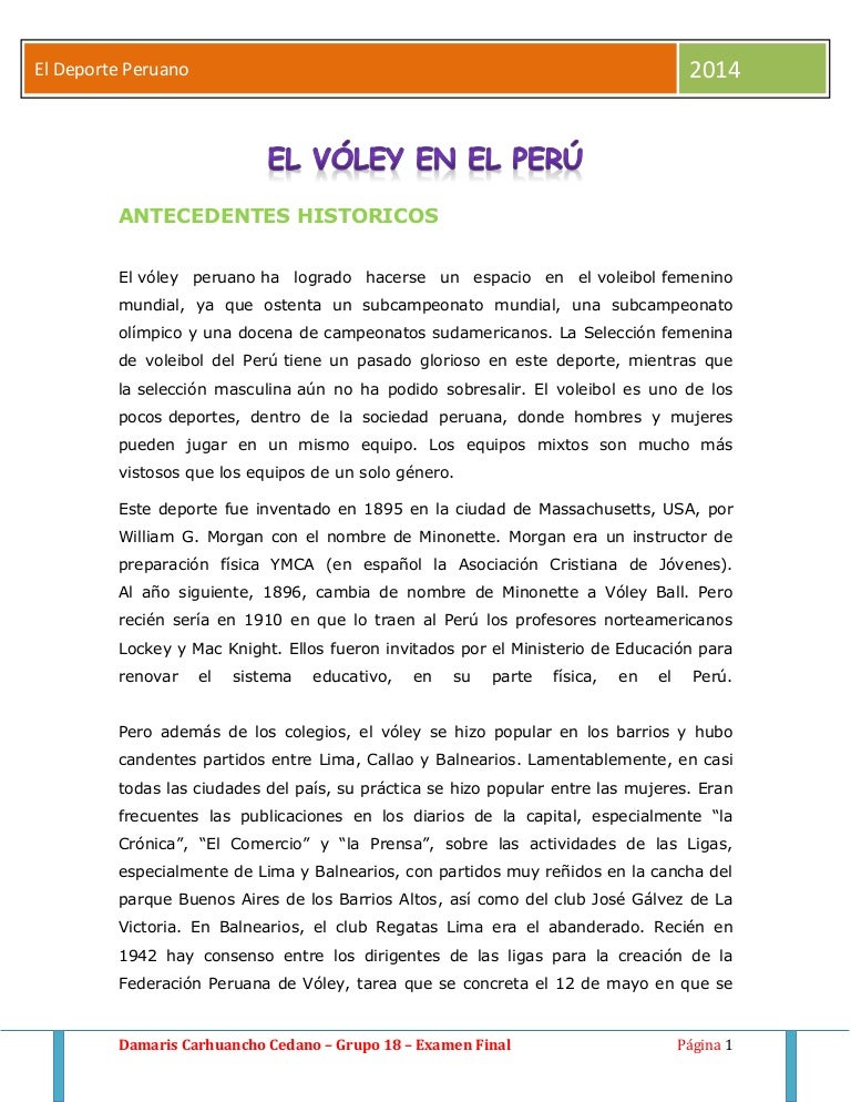 Deporte peruano en el peru