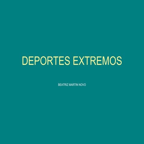 Deportes Extremos