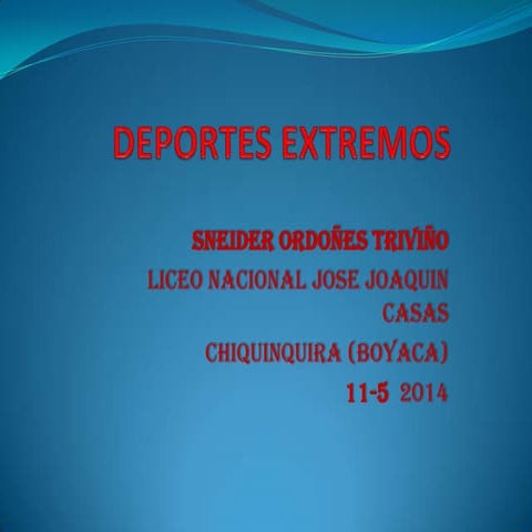 DEPORTES EXTREMOS 