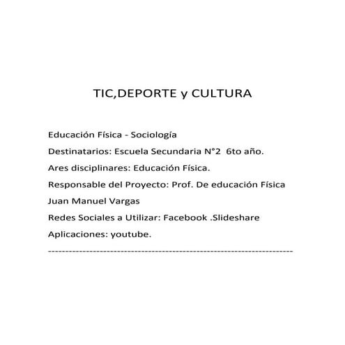 Deporte y tics