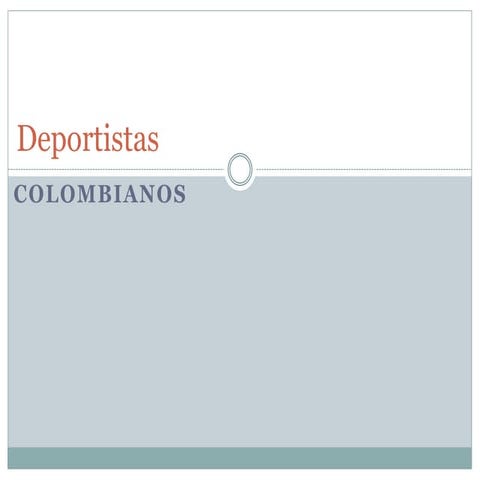 Deportistas colombianos.