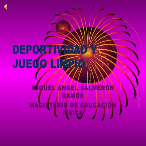 Deportividad Y Juego Limpio