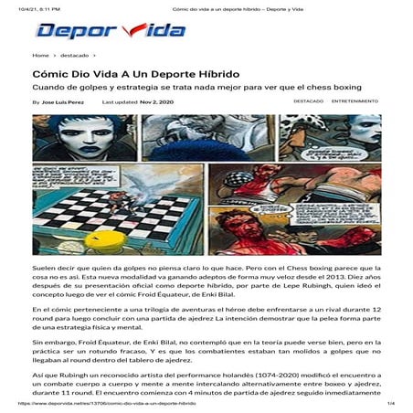 DEPORVIDA SPAIN CHESSBOXING
