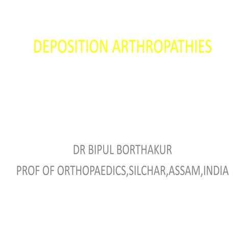 Deposition arthropathies
