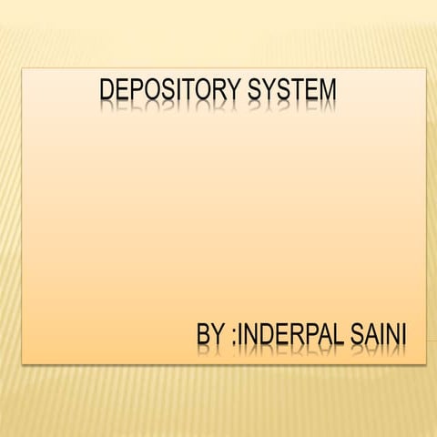 Depository ppt