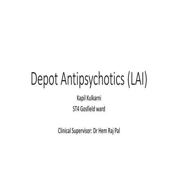 Depot antipsychotics (1) | PPTX