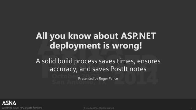All you know about ASP.NET deployment is wrong!