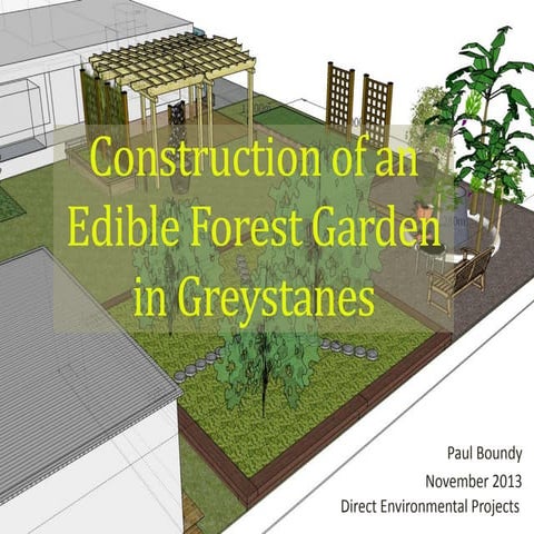 Project Management for Constructing an Edible Forest Garden in Greystanes