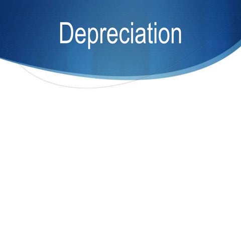 Depreciation