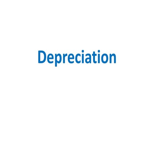 Depreciation