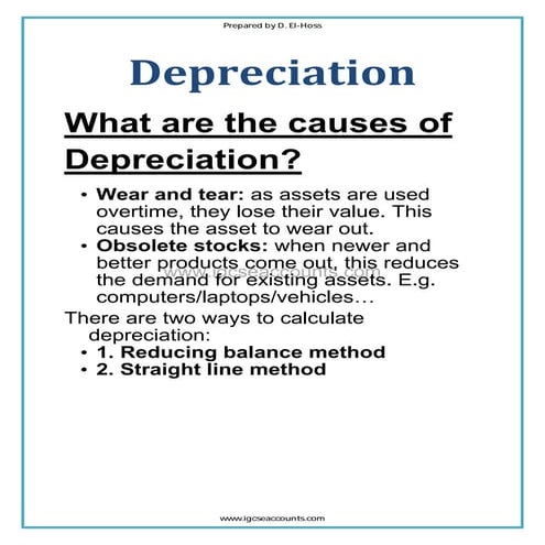 Straight-Line Depreciation System by Excel (MS Word Texs) | DOCX