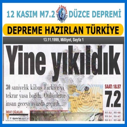 DEPREME HAZIRLAN TÜRKİYEM