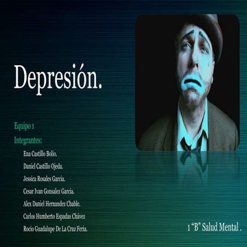 Depresión salud mental