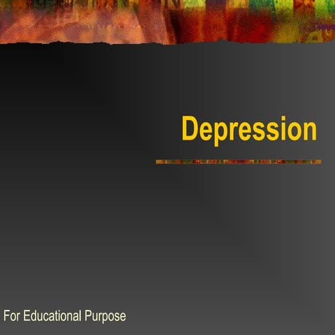 Title: Understanding Depression: Risks & Recovery Description: A guide ...
