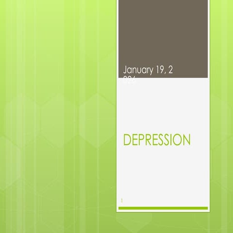 How Depression affects the brain .pptx