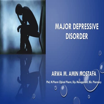 Major Depressive Disorder (MDD) | PDF