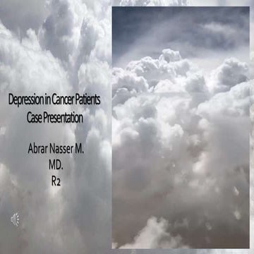 Depression in Cancer Patients