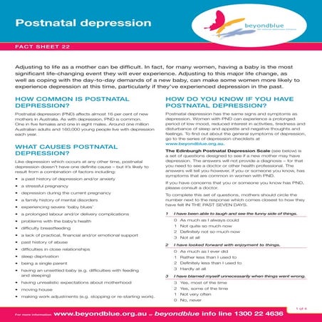 Depression (postnatal)