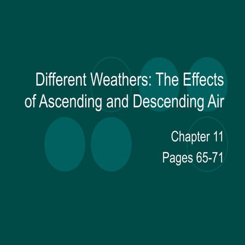 Depressions and  Anticyclones