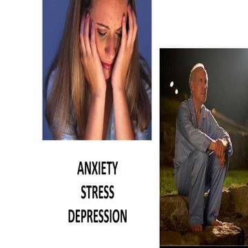 Depression, stress, anxiety powerpoint presentation