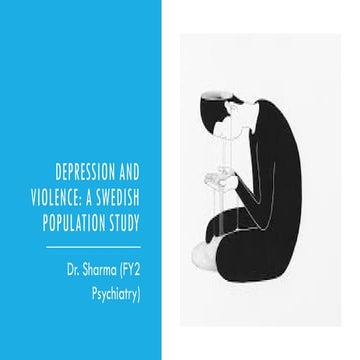 Journal club discussion: Depression and violence